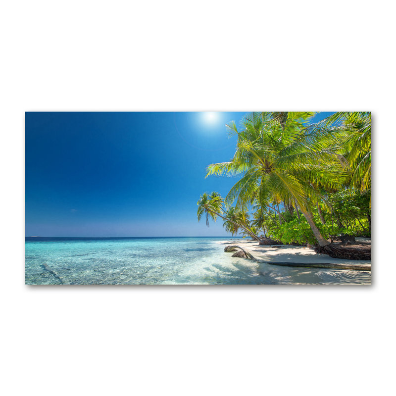Maldives Beach - Wrapped Canvas Print