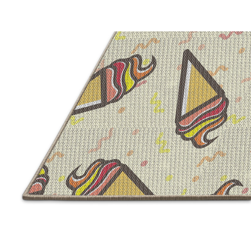 Tapis crème / beige Power Loom, Rectangle 7 pi x 9 pi