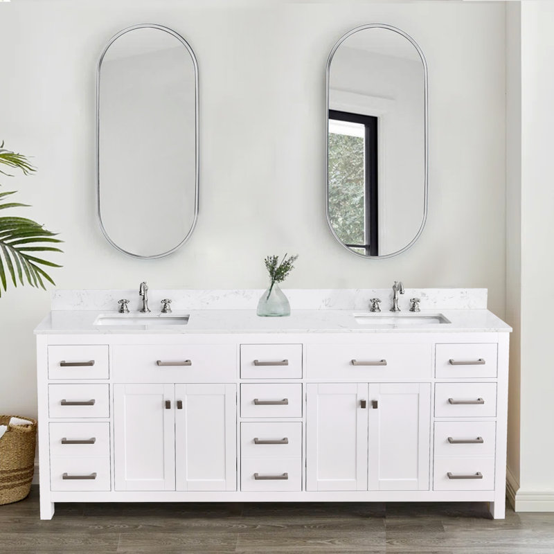 Ensemble de meuble-lavabo double 84 po Gesinus