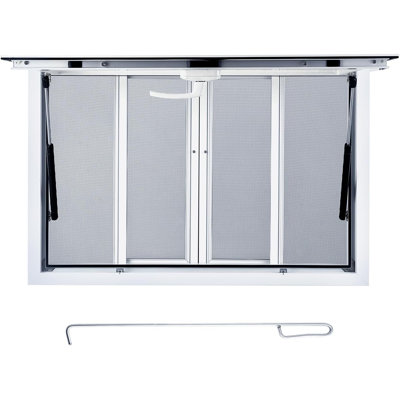 Concession Window, 36"W x 24"H Aluminum Alloy Food Truck Serving Window