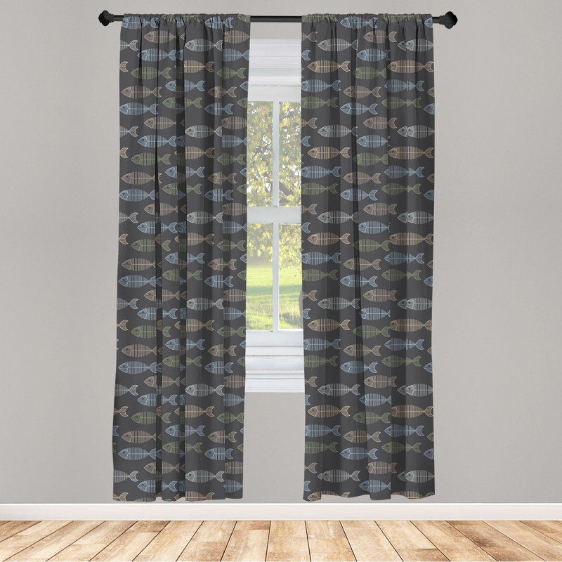 Semi-Sheer Rod Pocket Sliding Panel, 28" x 63"