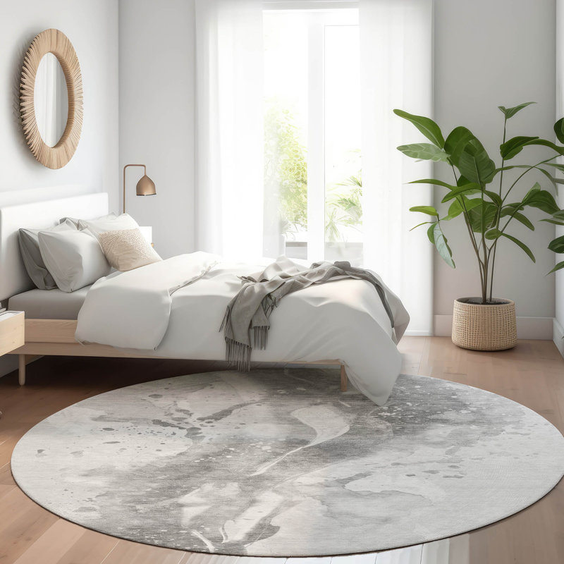 Tapis d'intérieur / extérieur gris Serenza, 3 pi x 5 pi