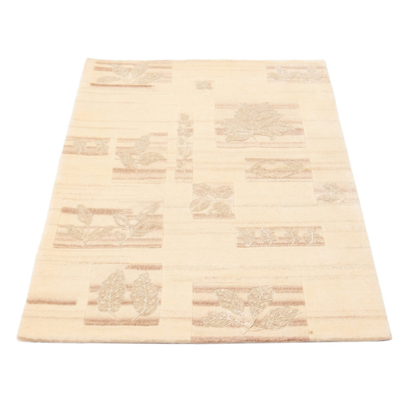 Tapis unique en laine noué à la main 3 pi 7 po x 5 pi 5 po nouvel âge Salah