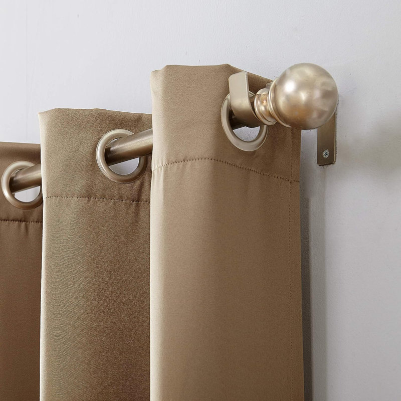 Blackout Curtain Single Panel, Taupe, 54" W x 95" L