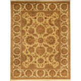 Wool Oriental Area Rug in Brown