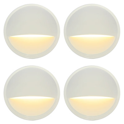 Gkoled Black Low Voltage Integrated LED Deck Light Pack