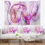 Tapisserie «Billowing Smoke Magenta»-28504438