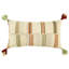 Coussin lombaire crème à rayures Boho Chic