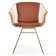 Zebra Arm Chair in Gold