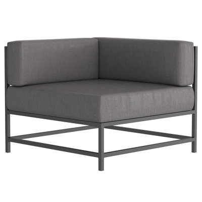 Chaise de patio avec coussins Sunbrella Delano