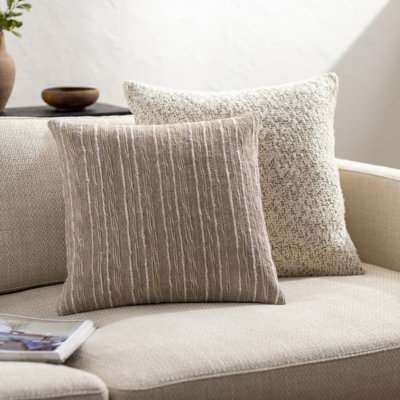 Ragnar Sequined Linen Throw Pillow