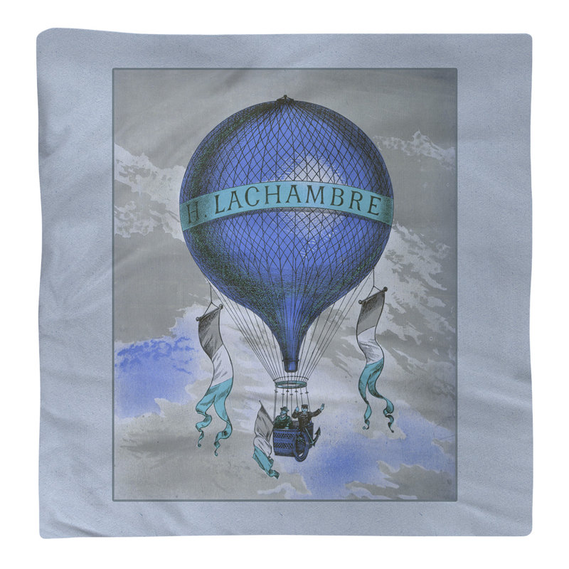 Serviette de coton à air chaud de 10 po rétro Julie Bisset, Bleu