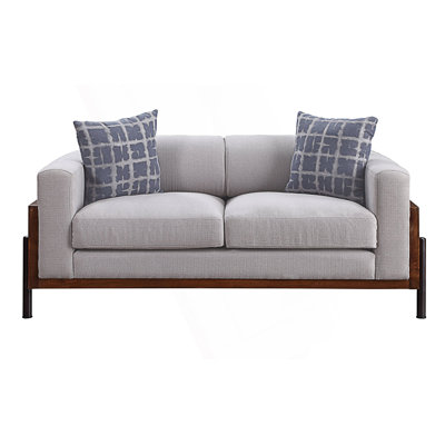 Causeuse Rustic Charm avec 2 coussins décoratifs
