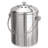 iDesign Brushed Stainless Steel 1.3-gal. Kitchen Countertop Compost Bin with Charcoal Filters