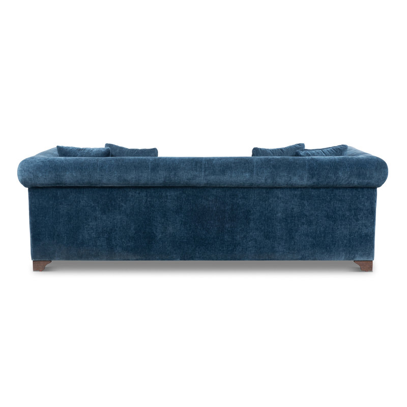 Tuxedo Sofa, Taupe, Blue