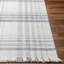 Tissu écossais tissé à la main à plat recyclé Cay P.E.T. Tapis gris / beige-1907178848