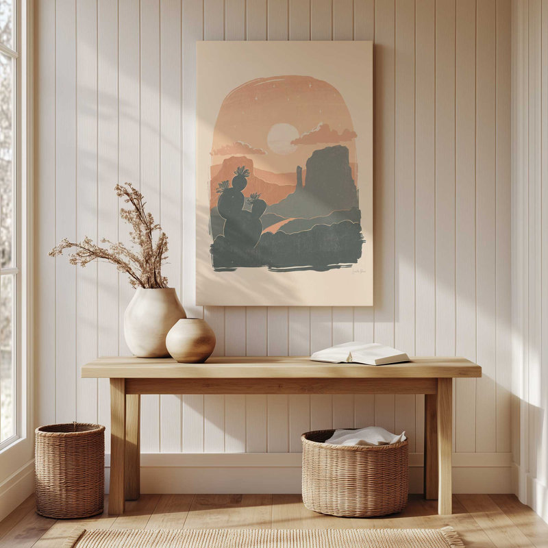 Cactus Silhouettes I, toile tendue, H 36 po x l 24 po