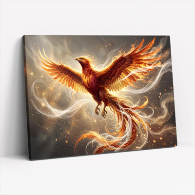 Phoenix Flame Canvas Wall Art Set Of 1