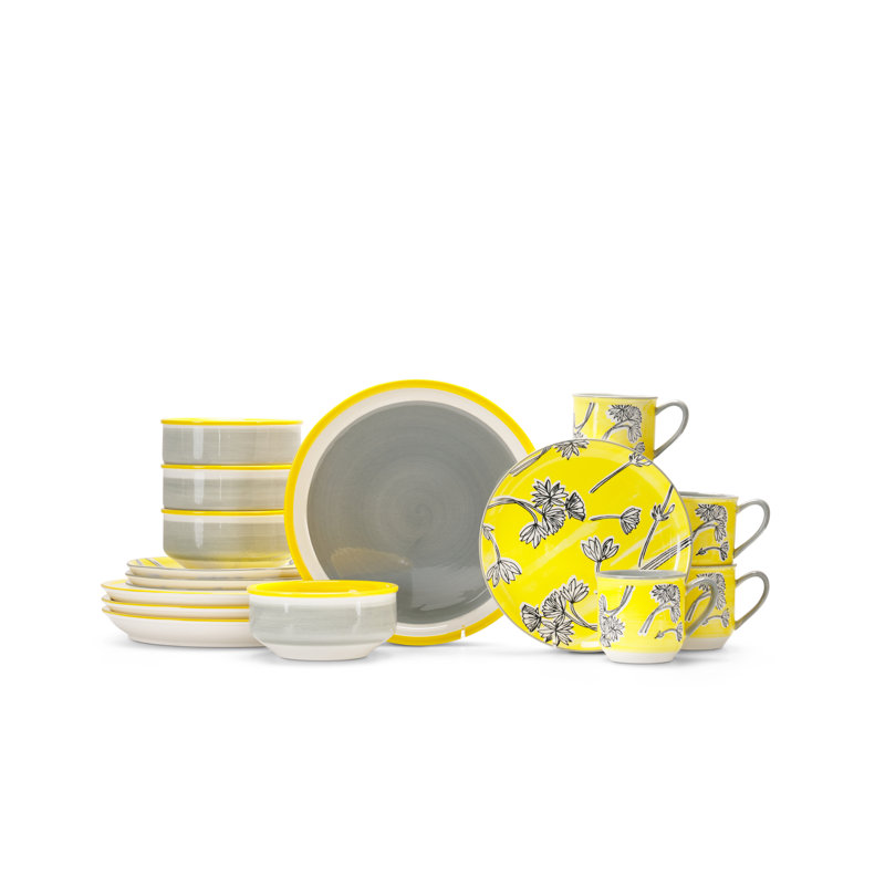 Couleur Piece Stoneware Dinnerware Set - Service for 4