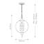 Skidmore 3 - Light Gold Sphere Pendant