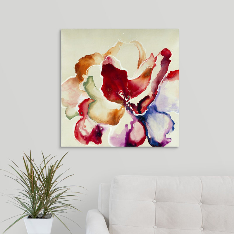 " Hyperchromic III " by Rikki Drotar Painting Print, Wrapped Canvas, 24" H x 24" W x 1.25" D