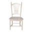 Chaise d'appoint en bois massif Disla