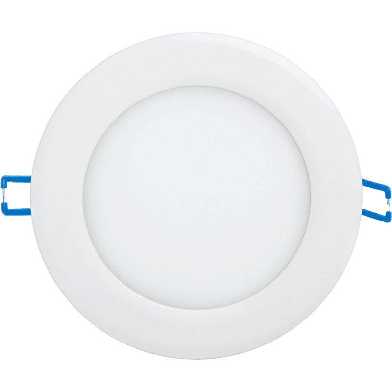 Perlglow 6" Round White 18W ‎1400 Lumens 5CCT Slim Ultra-Thin light, White