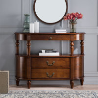 Coxambrey Retro Solid Wood Rectangular Entryway Cabinet | Wayfair