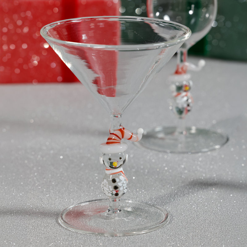 Ensemble de 4 verres à martini Liliwen, verres à cocktail des Fêtes