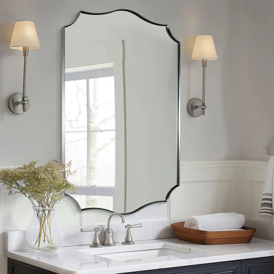Miroirs muraux rectangulaires festonnés Anayalee Décoratif