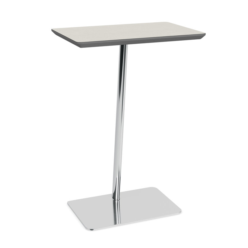 Pieds de table personnels Willow, Chrome, Sergé blanc