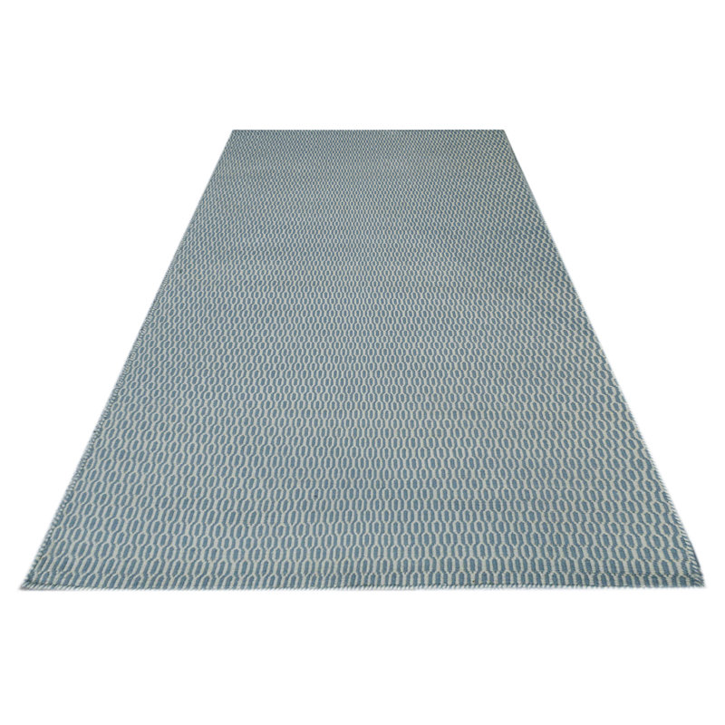 Geometric Wool Hand Woven Area Rug, Rectangle 100 x 150cm