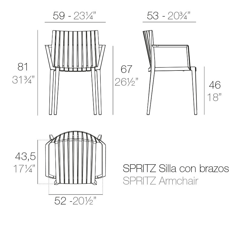 Spritz Stacking Patio Dining Chair, White