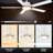 52" Smart Ceiling Fan with Light