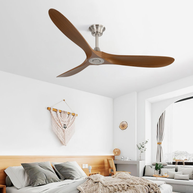 Ventilateur de plafond extérieur 60 pouces sans lumière 3 pales ABS avec commande intelligente APP