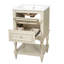 Meuble-lavabo avec lavabo en céramique, tablette ouverte et 2 tiroirs-129948142