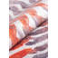 Tapis décoratif à motif géométrique orange et gris-294185944