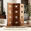 Paravent brun pliable Mid-Century-1755410685