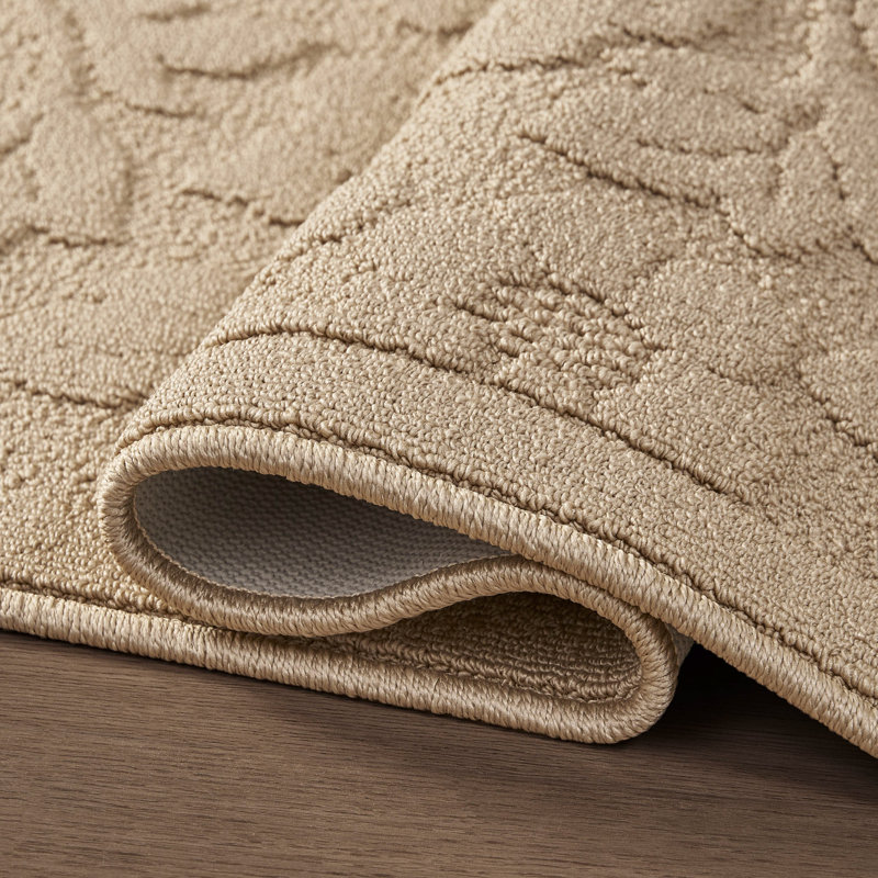 Laura Ashley Rosemoor Hi-Low Tufted Rugs, Beige
