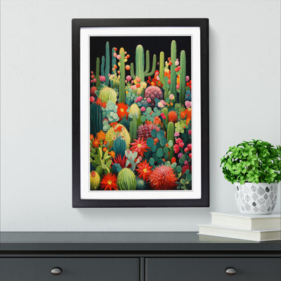 Cactus Orphism No.2 - Framed Print
