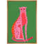 Animaux lumineux de style BCBG lumineux, impression de chat guépard rose, chambre d'enfant, animaux de la chambre à coucher, style bohème moderne-100707655-100707656