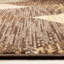 Tapis brun et beige à carreaux délavés-107120073