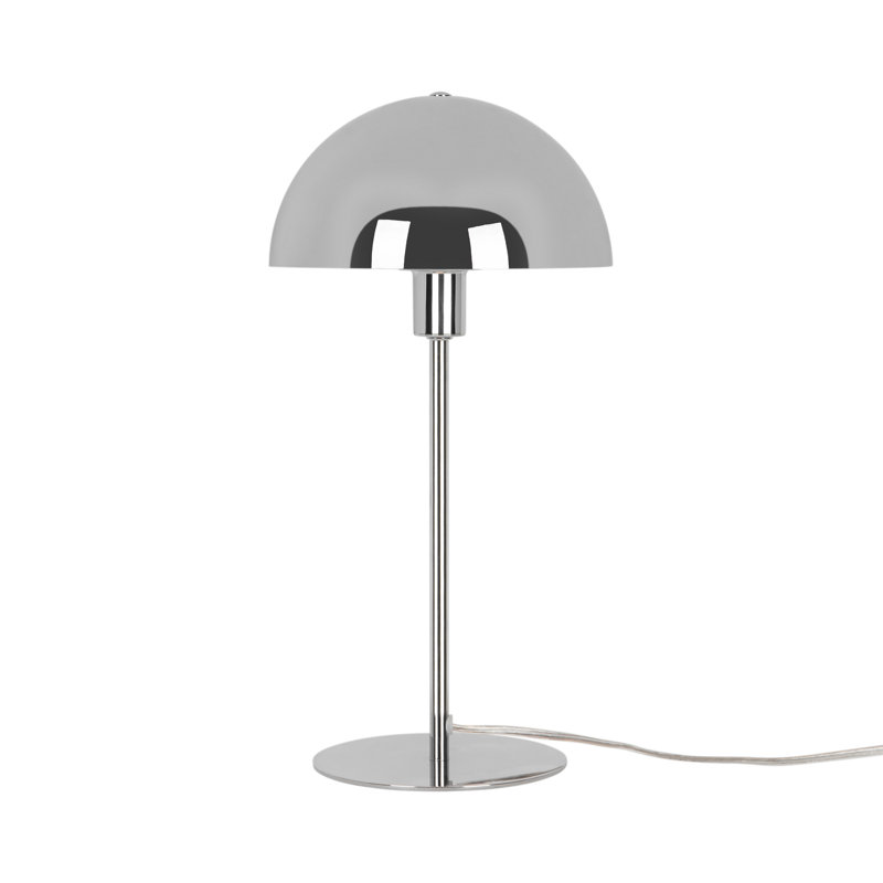 Metal Table Lamp, Chrome Base/Chrome Shade