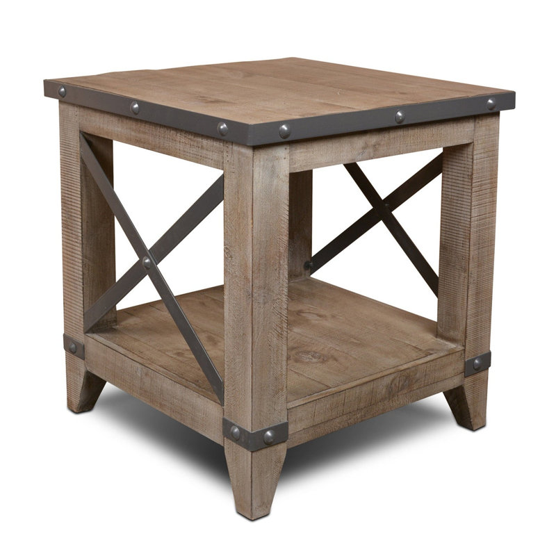 Ensemble de 2 tables de bout Larson, Gris
