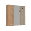 Armoire à pharmacie Sines, quatre tablettes internes, porte simple - pin