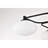 Petya 5-light Matte Black Chandelier Frosted Glass Shades