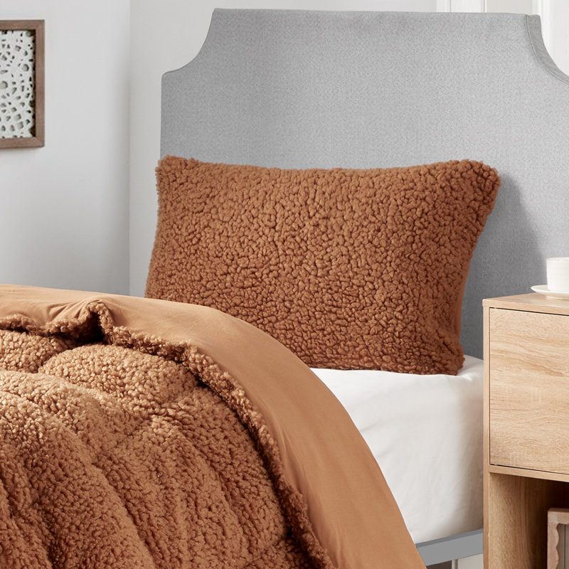 Coma Inducer Cotton Candy Sherpa Sham, Root Beer Brown, Standard/Queen