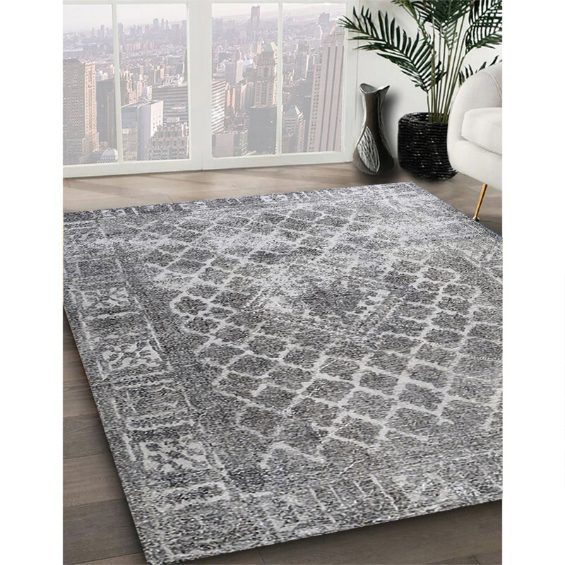 Tapis 100% traditionnel lavable à la machine 3367, Carré 6 pi