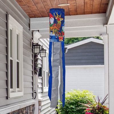 Happy Holidays Gnomes Windsock