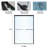 44-48*72 INCH Frame Double Sliding Soft-Close Shower Doors, Bathroom Sliding Shower Door,  (6Mm) Thick SGCC Tempered Glass Door For Bathroom Door ,Matte Black-121720257